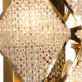 Candeeiro de parede led cristal clássico de cabeceira em forma de diamante